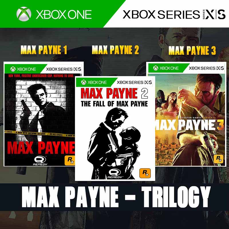 Max Payne Trilogy - 3 Jogos Xbox One/Series/360
