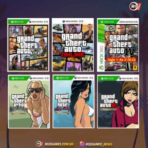Pacote com 6 Jogos GTA Xbox one/Series